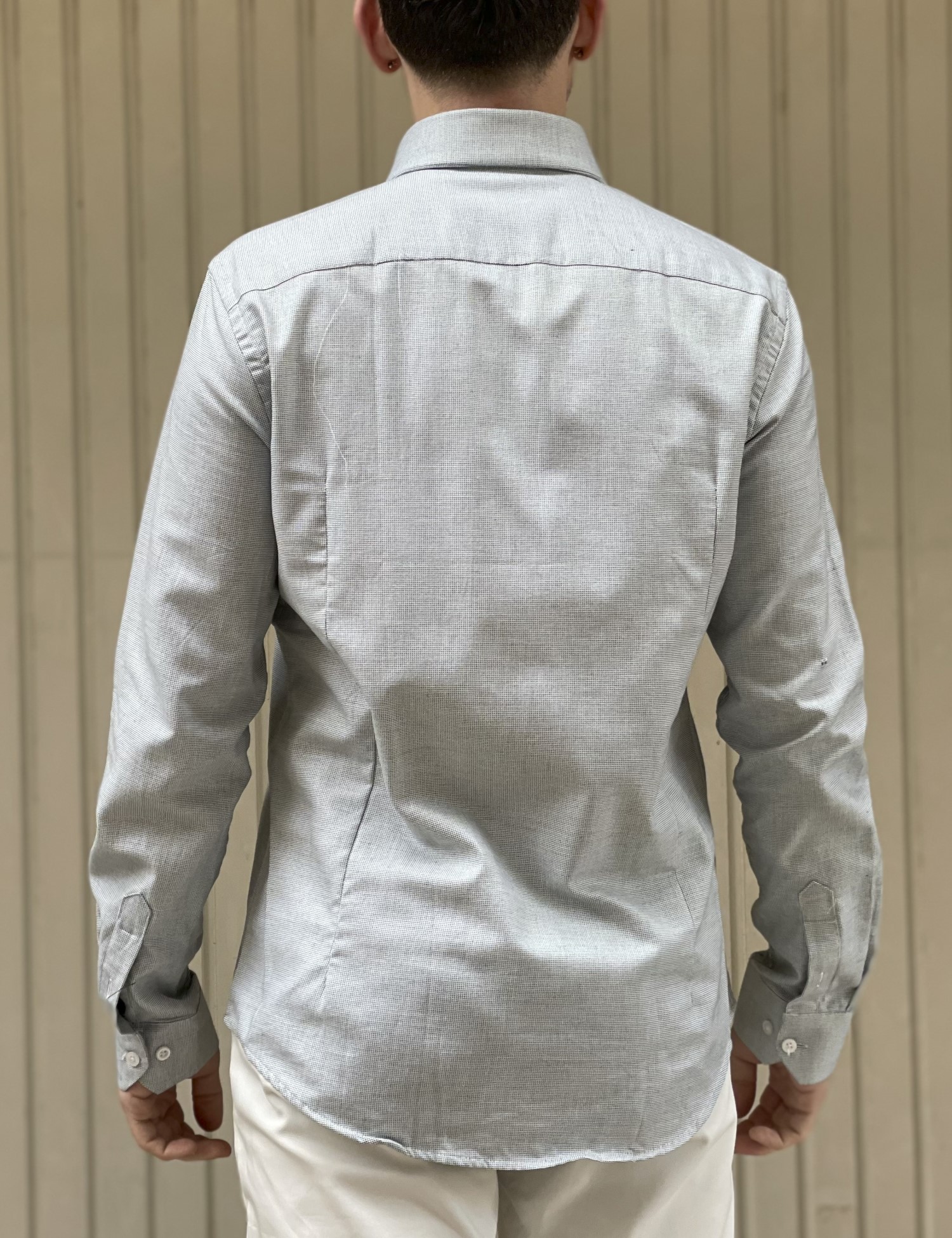 Ανδρικό φιστικί μακρυμάνικο πουκάμισο BR150139 φωτογραφία